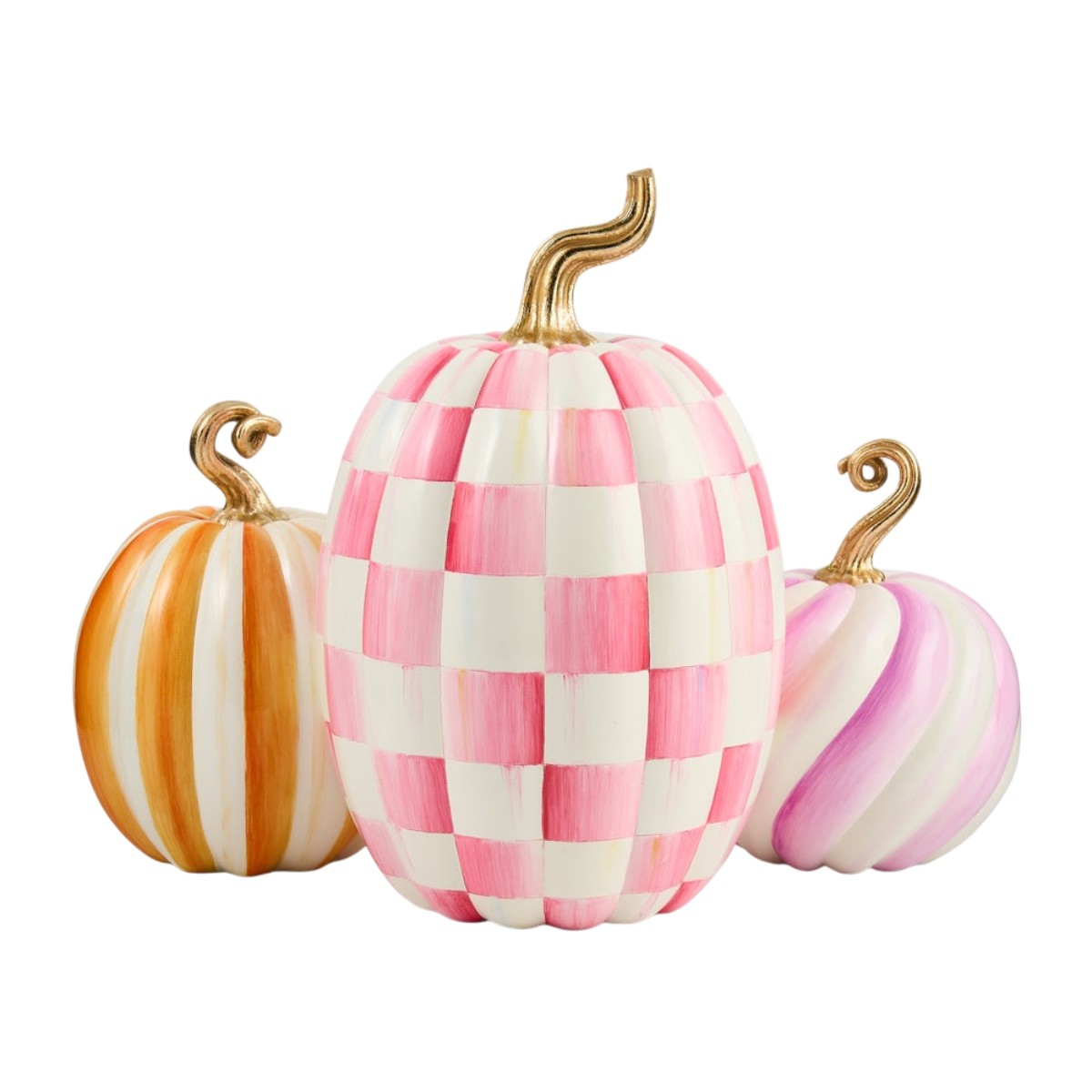 MacKenzie-Childs Glam 'O' Ween Pumpkin Trio Centerpiece