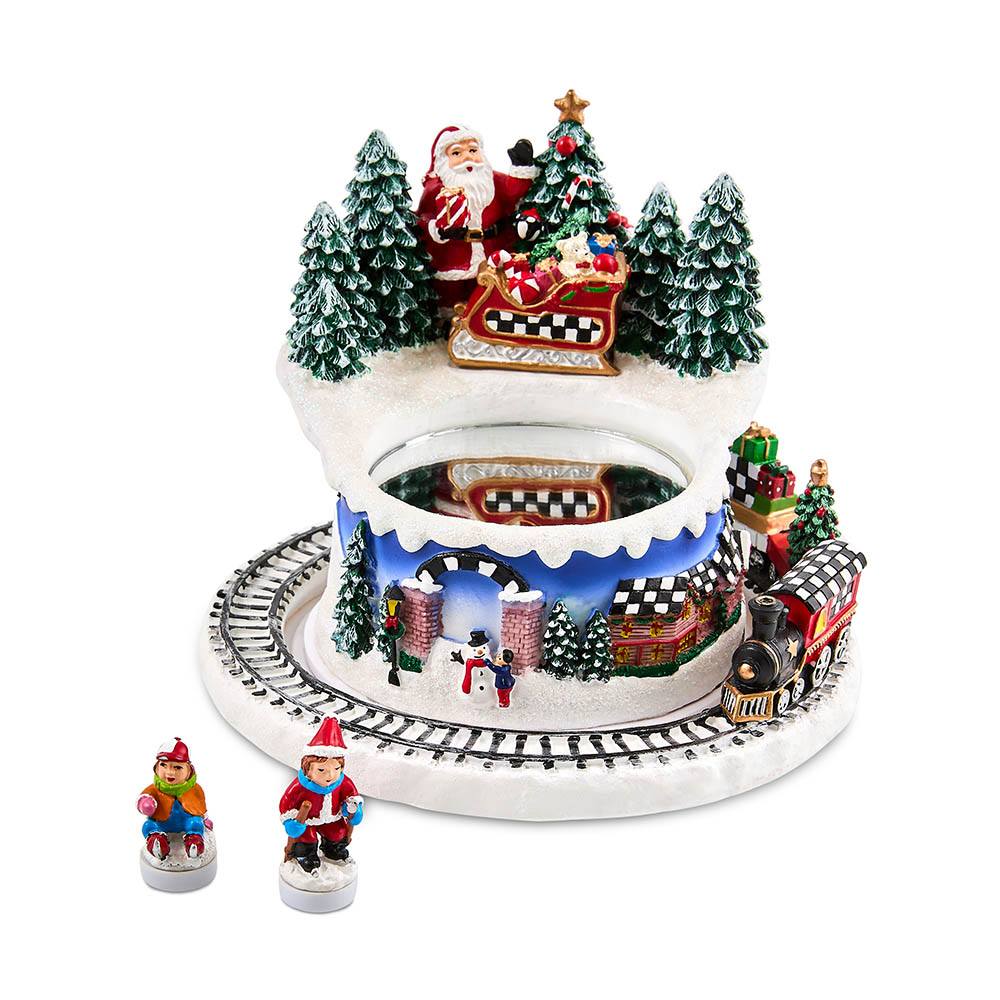 MacKenzie-Childs Musical Ice Skating Winter Scene