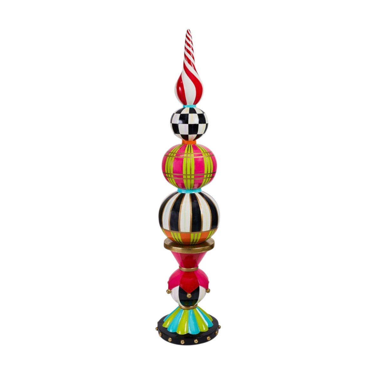 MacKenzie-Childs Confetti Christmas Tropy Finial