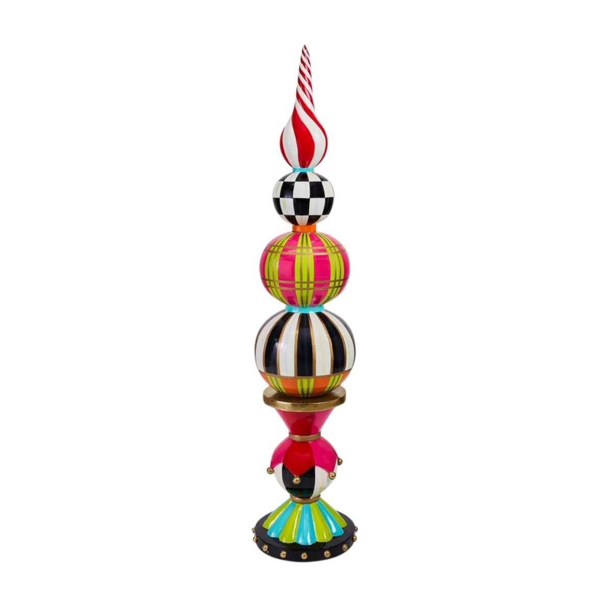 MacKenzie-Childs Confetti Christmas Tropy Finial
