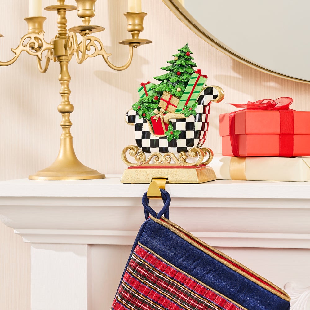 MacKenzie-Childs Westminster Sleigh Stocking Holder