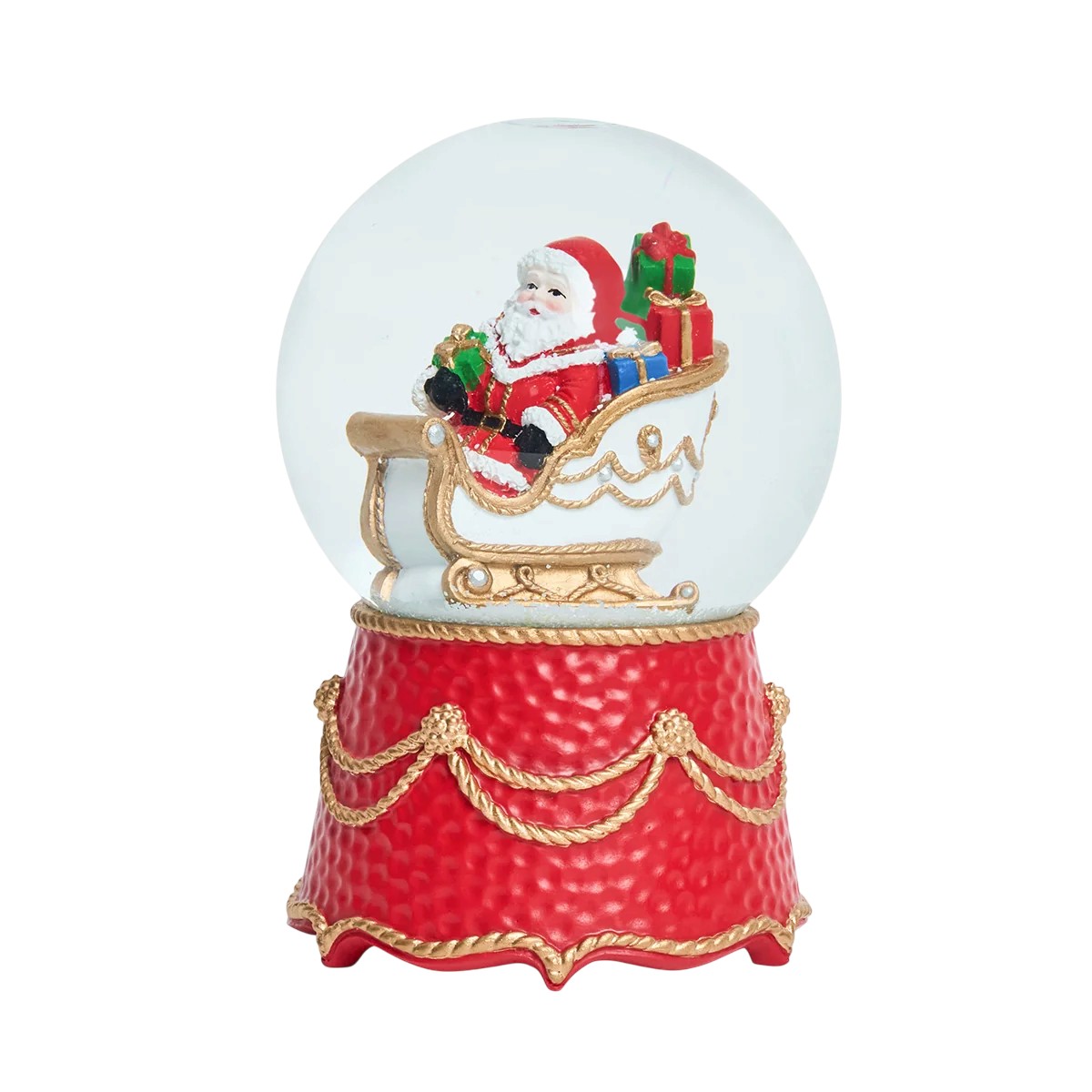 Juliska Berry and Thread North Pole Santa in Sleigh Globe