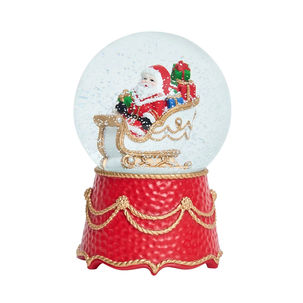 Juliska Berry and Thread North Pole Santa in Sleigh Globe