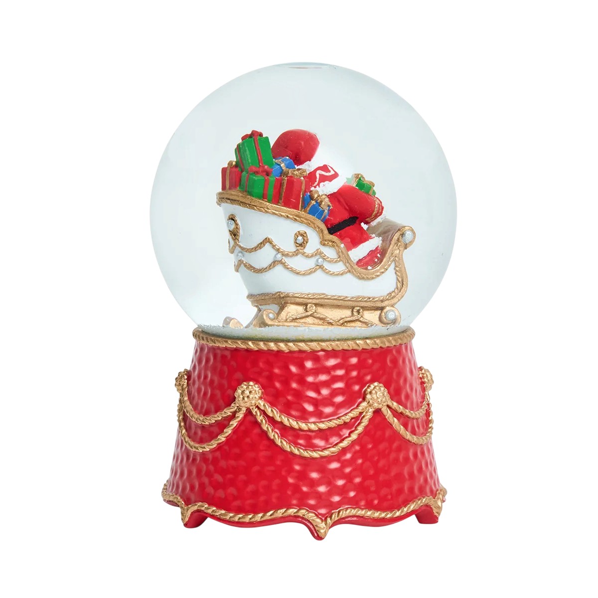 Juliska Berry and Thread North Pole Santa in Sleigh Globe