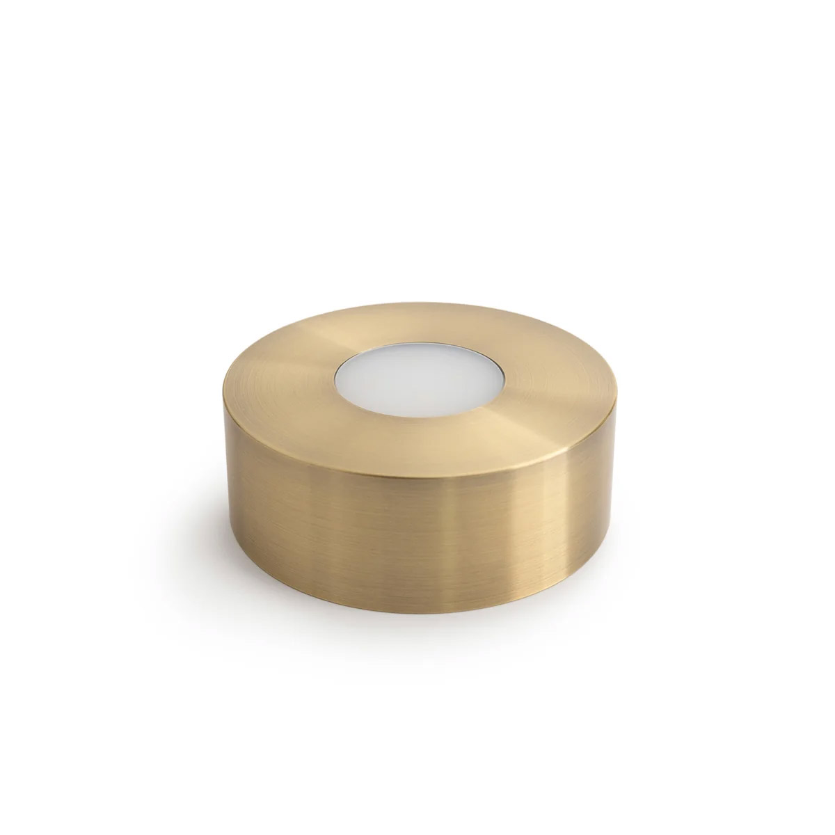 Simon Pearce Brushed Brass Dual Light LED Illumination Base, Small