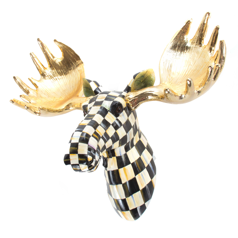MacKenzie-Childs Courtly Check Small Moose