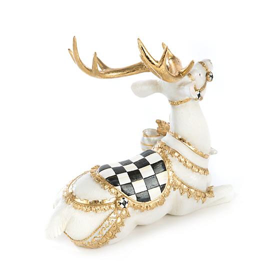 MacKenzie-Childs White Bow Tie Deer, Resting