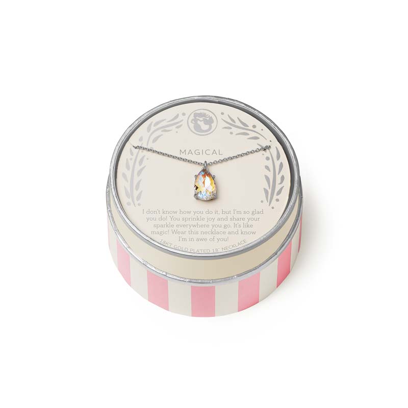 Spartina 449 Magical Silver Tone Necklace in Iridescent, 18