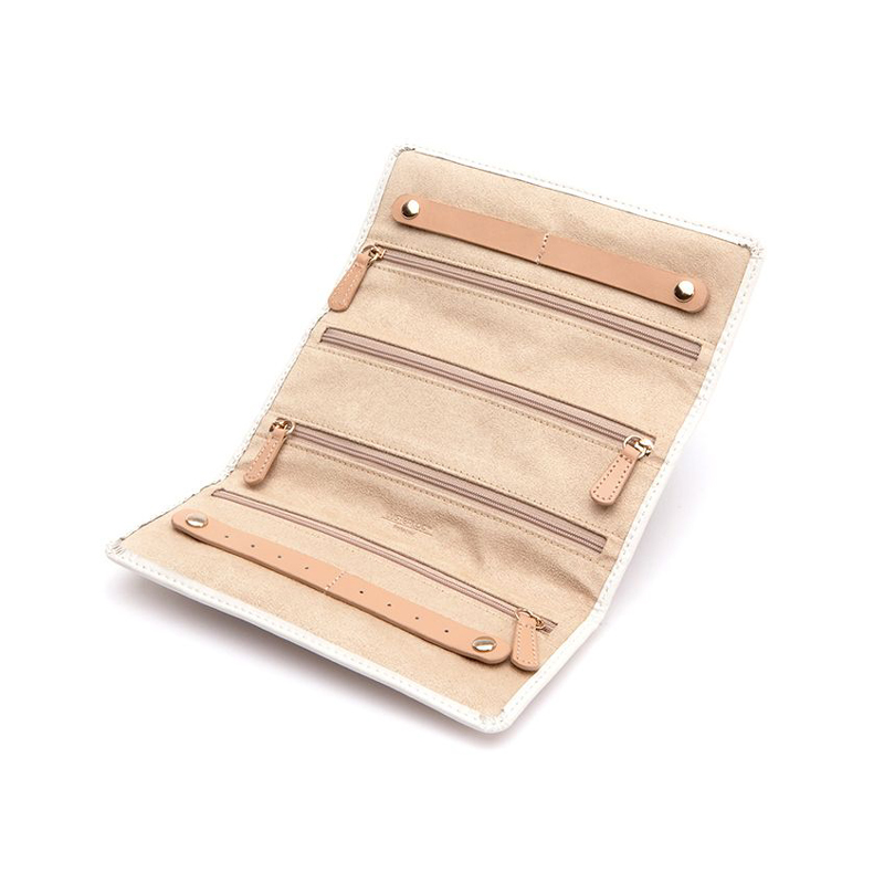 WOLF Chloe Jewelry Roll, Cream