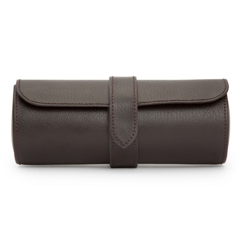 WOLF Blake Watch Roll, Brown
