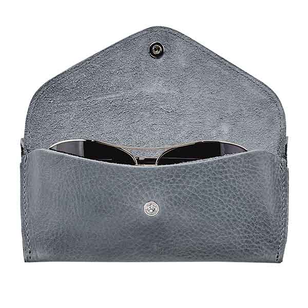 Graphic Image Eyeglass Case, Concrete Leather