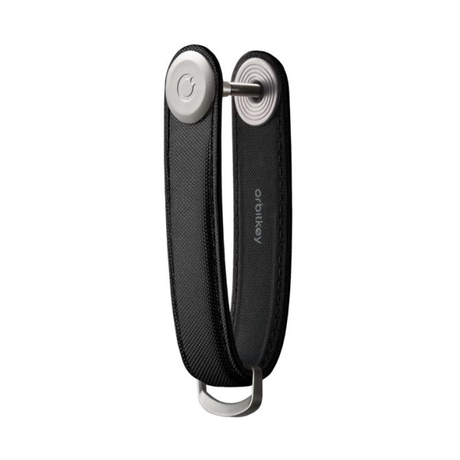 Orbitkey Nylon 2.0 Onyx Key Organizer, Black