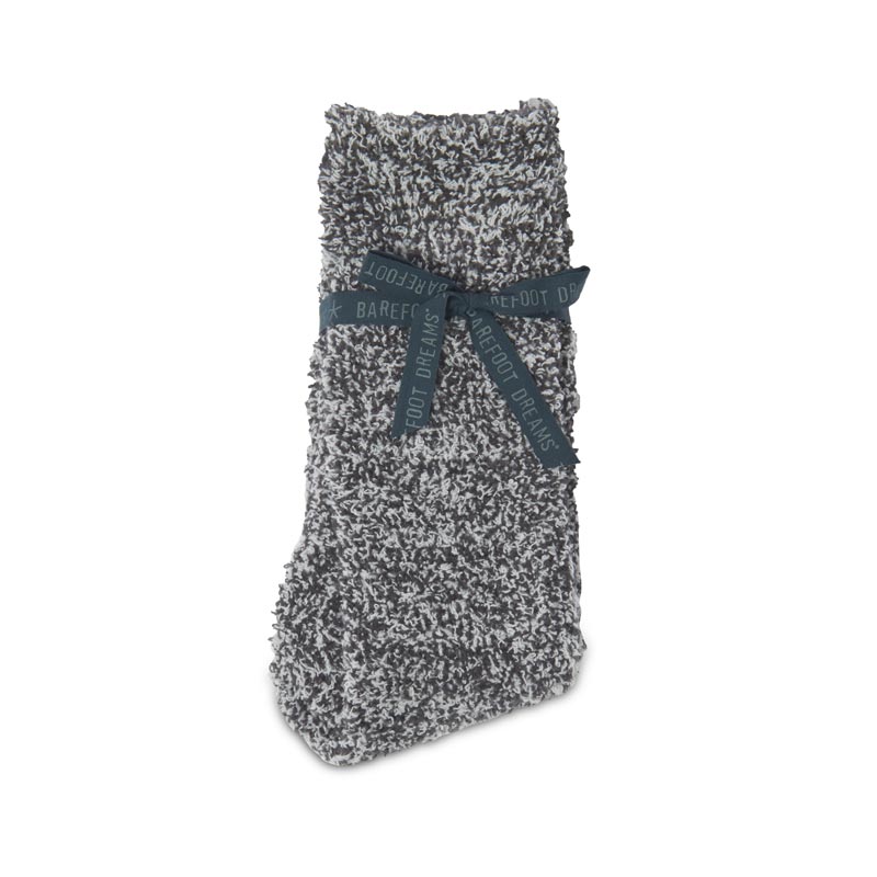 Barefoot Dreams The CozyChic Heathered Men's Socks, Slate Blue and ...