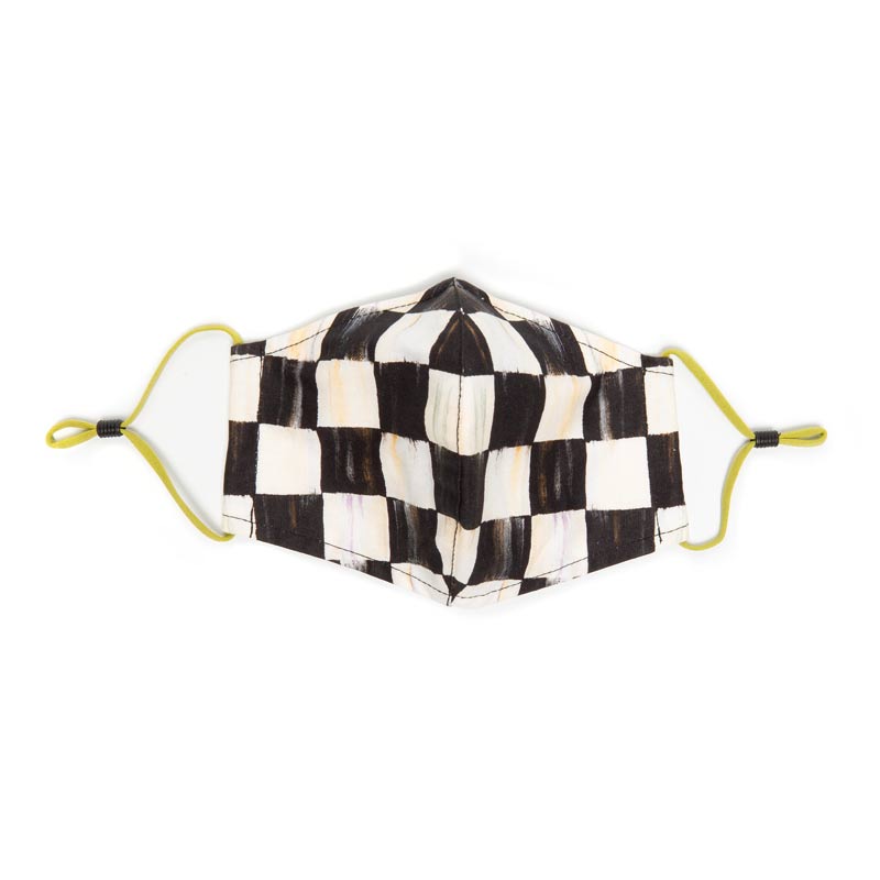Mackenzie-Childs Courtly Check Face Mask, Cone