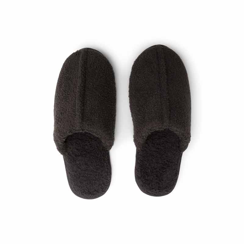 Barefoot Dreams Carbon Men's Cozy Slippers, Medium
