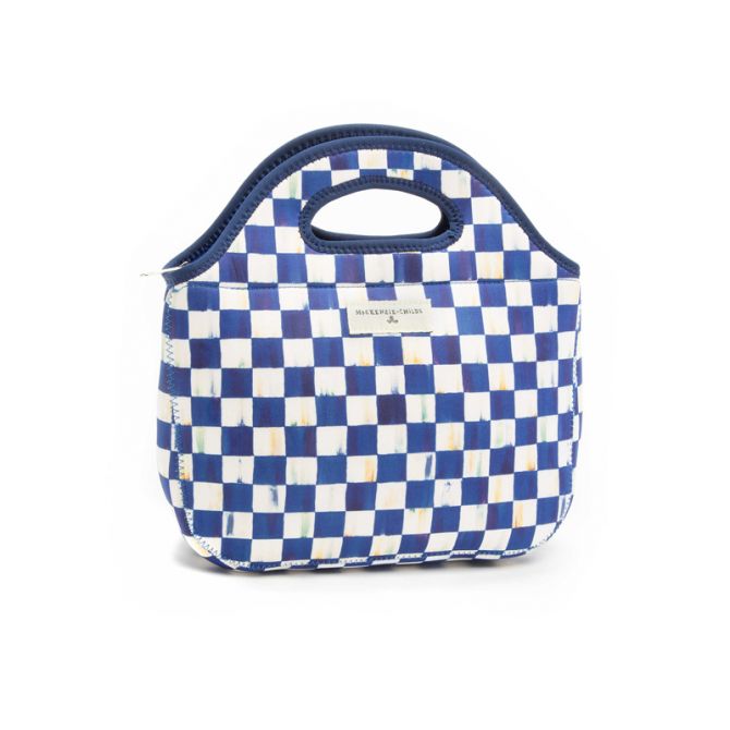 MacKenzie-Childs Royal Check Lunch Tote