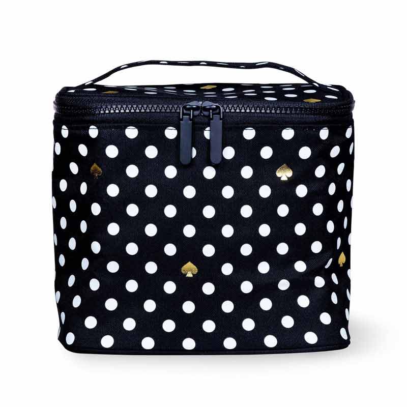 Kate Spade Lunch Bag, Black and White Polka Dots