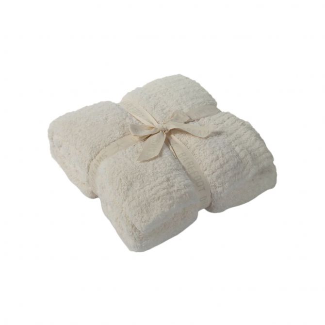 Barefoot Dreams CozyChic Throw, Cream