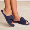 Barefoot Dreams TowelTerry Sandal in Indigo, Large