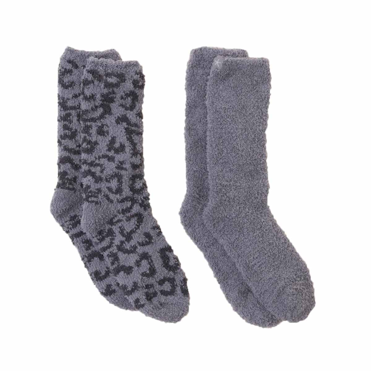 Barefoot Dreams CozyChic - Set di 2 paia di calzini da tennis, in