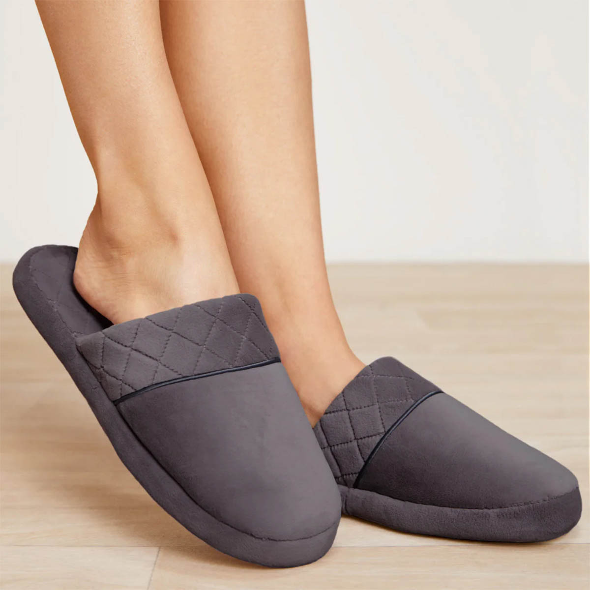 Barefoot Dreams LuxeChic Carbon Slippers, Large