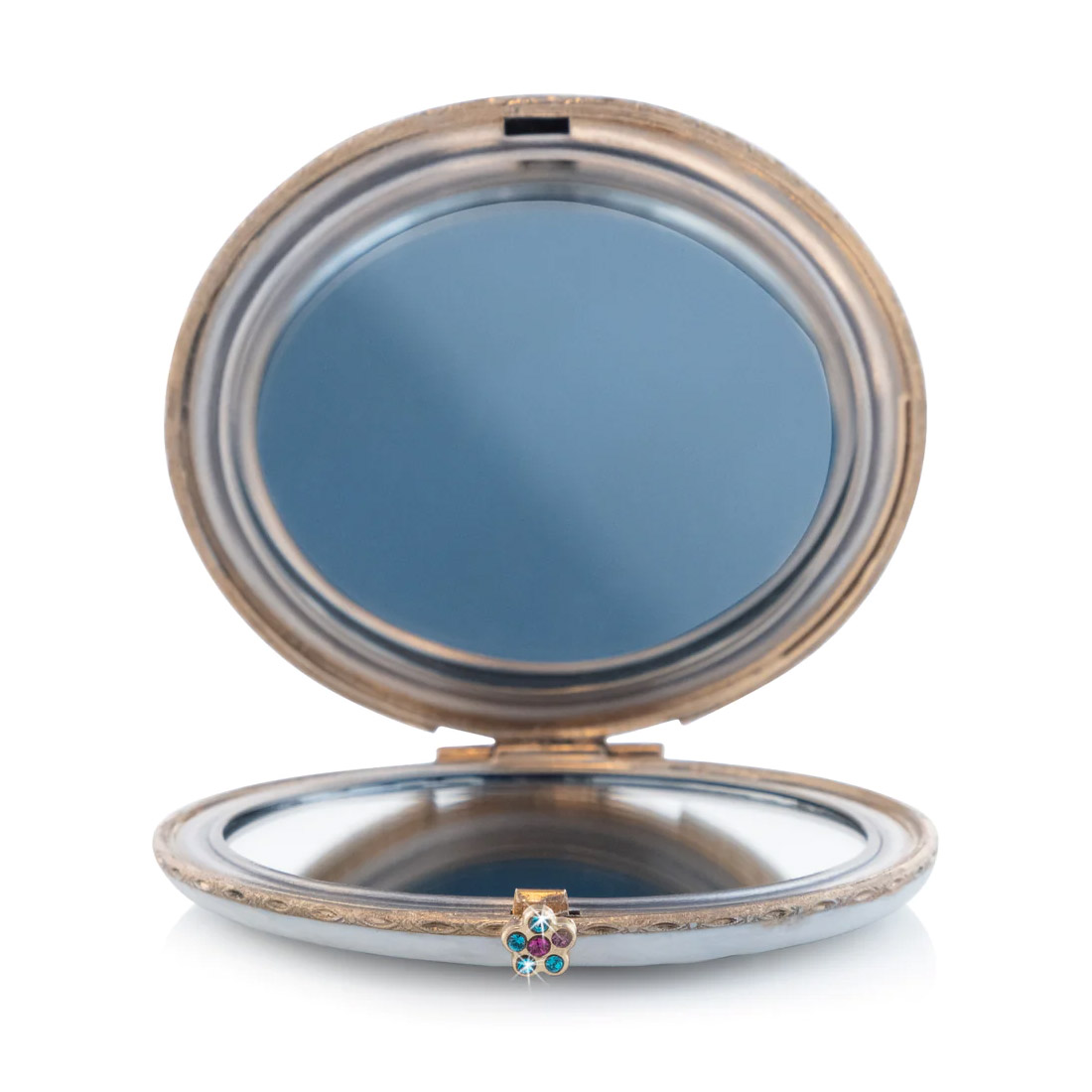 Jay Strongwater Rowan Classic Peacock Compact