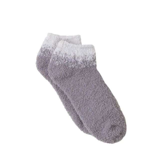 Barefoot Dreams CozyChic Ankle Socks, Beach Rock and Almond Aspen