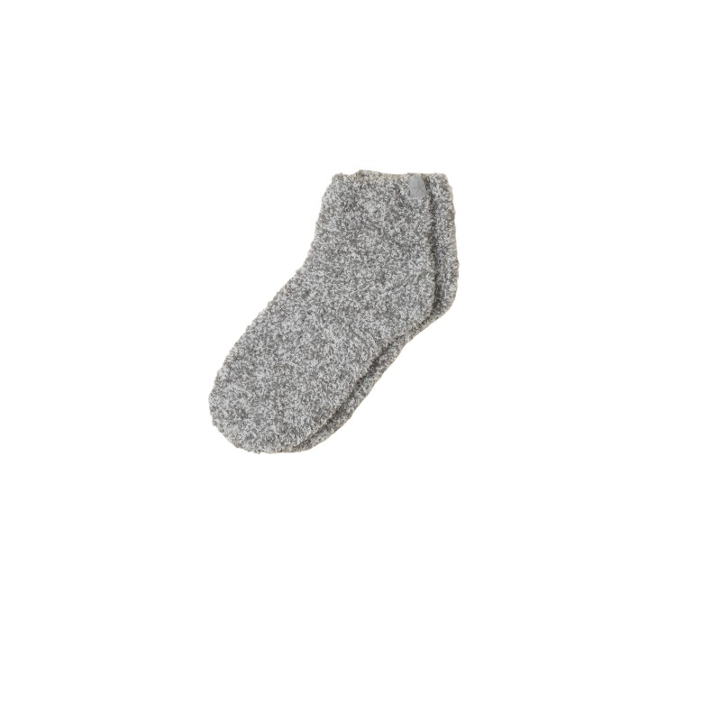 Barefoot Dreams Cozychic Tennis Socks, Heathered Moonbeam