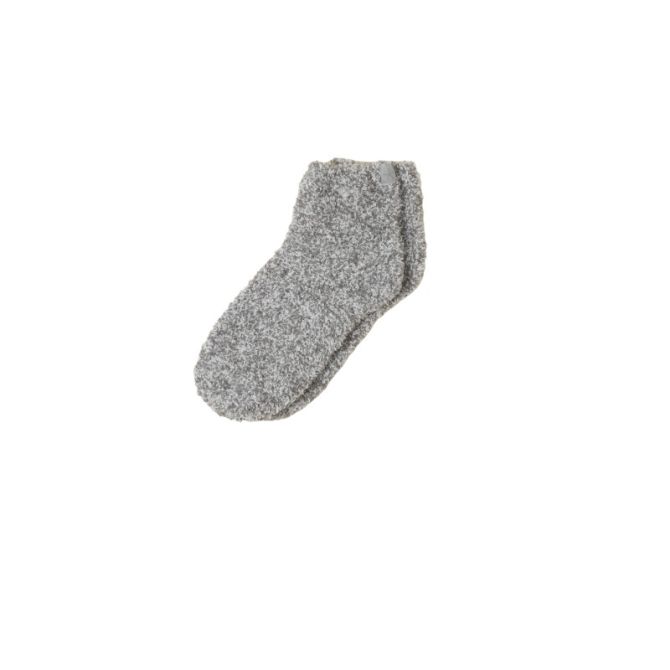 Barefoot Dreams Cozychic Tennis Socks, Heathered Moonbeam