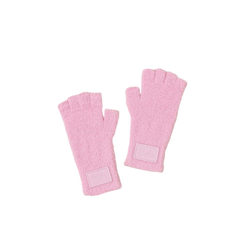 Barefoot Dreams Cozychic Fingerless Gloves, Barbie Pink