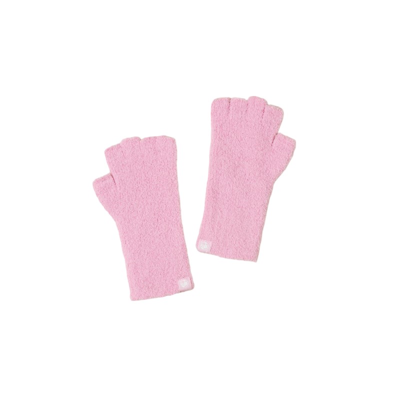 Barefoot Dreams Cozychic Youth Fingerless Gloves, Barbie Pink