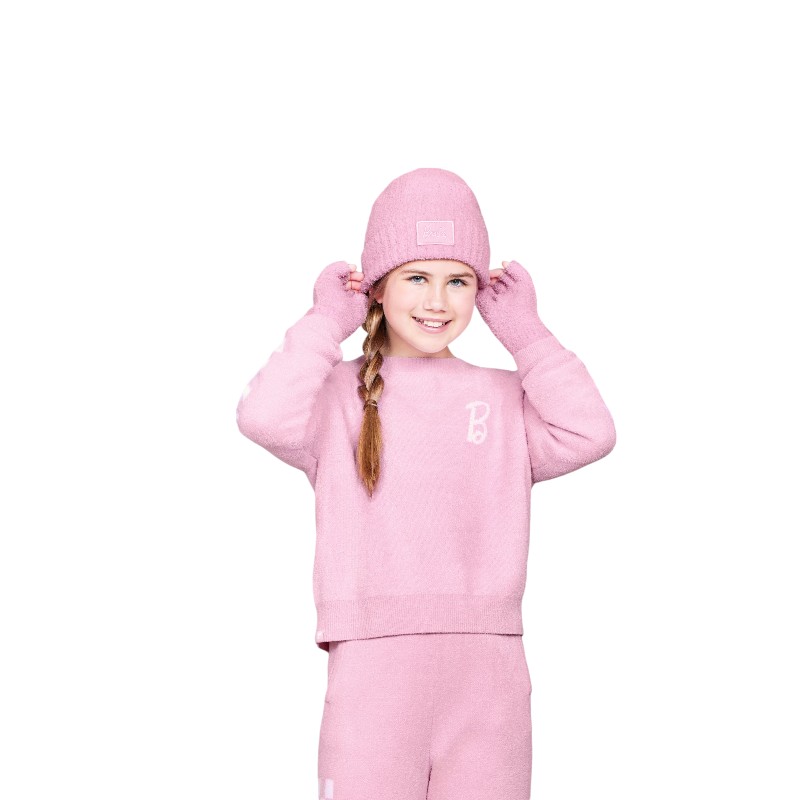 Barefoot Dreams Cozychic Youth Beanie Hat, Barbie
