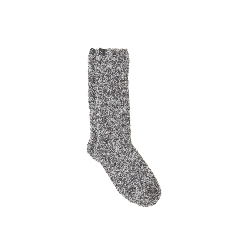 Barefoot Dreams Cozychic S/M Socks, Slate Blue and Heathered White ...