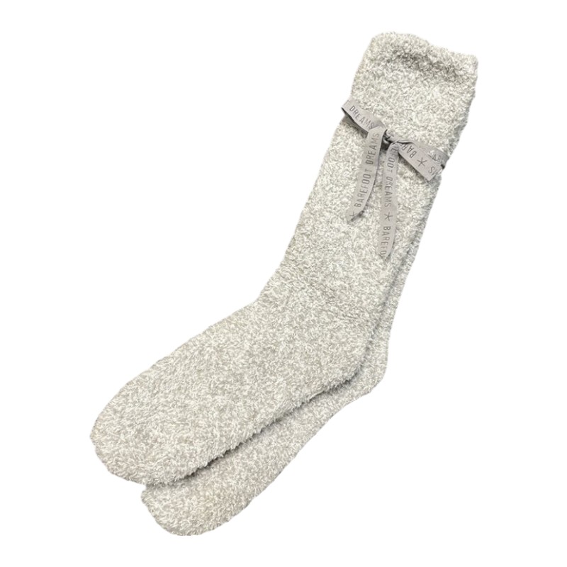 Barefoot Dreams CozyChic Oyster Tube Socks, L/XL