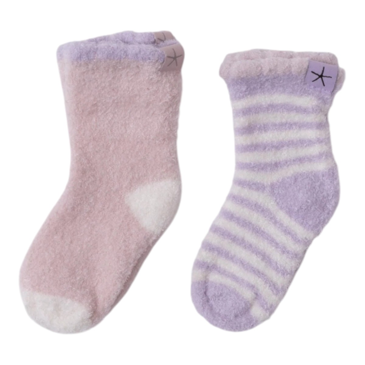 Barefoot Dreams CozyChic Lite Cosmo Sock Set, Dusty Rose Multicolored