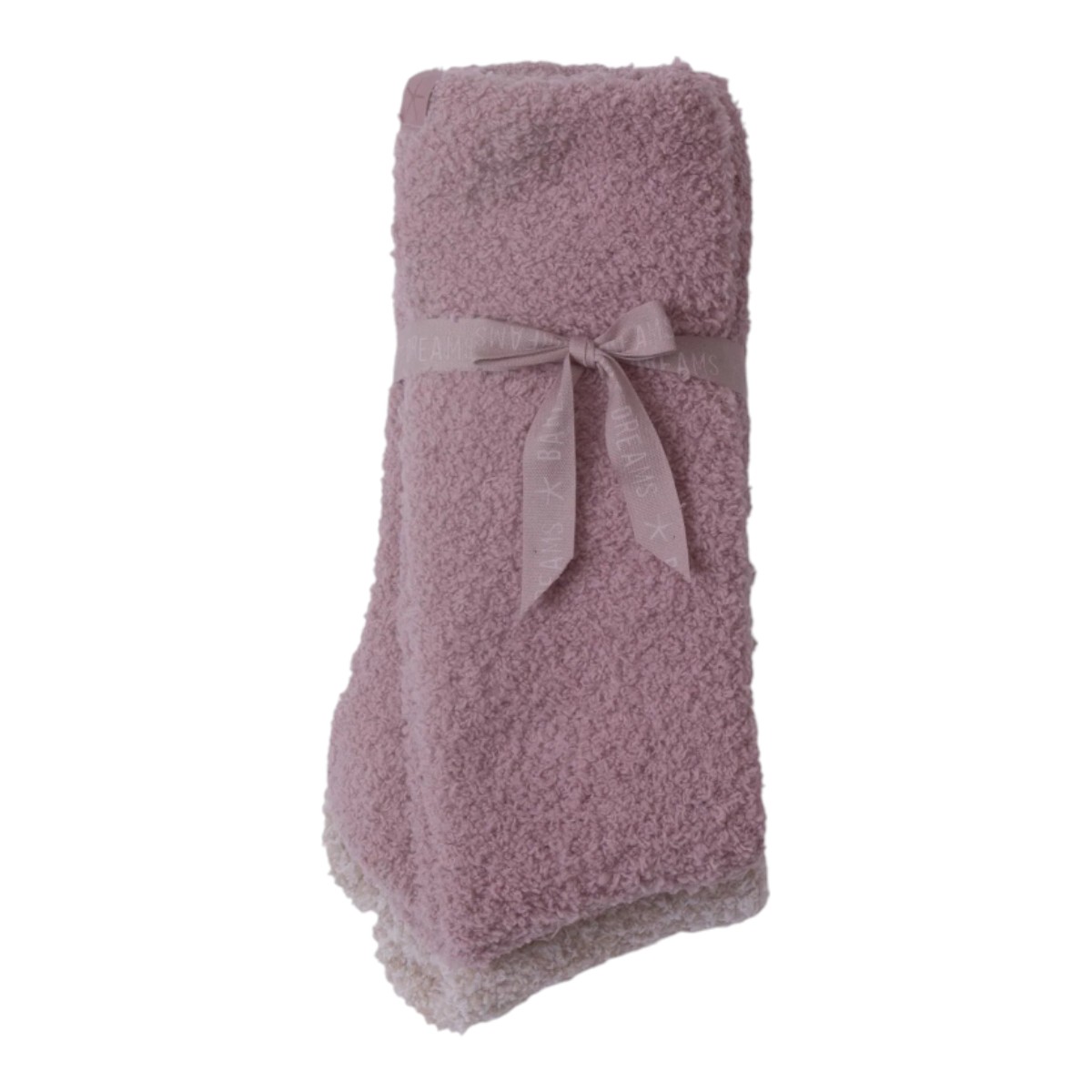 Barefoot Dreams CozyChic 2 Pair Sock Set, Teaberry and Heathered Stone