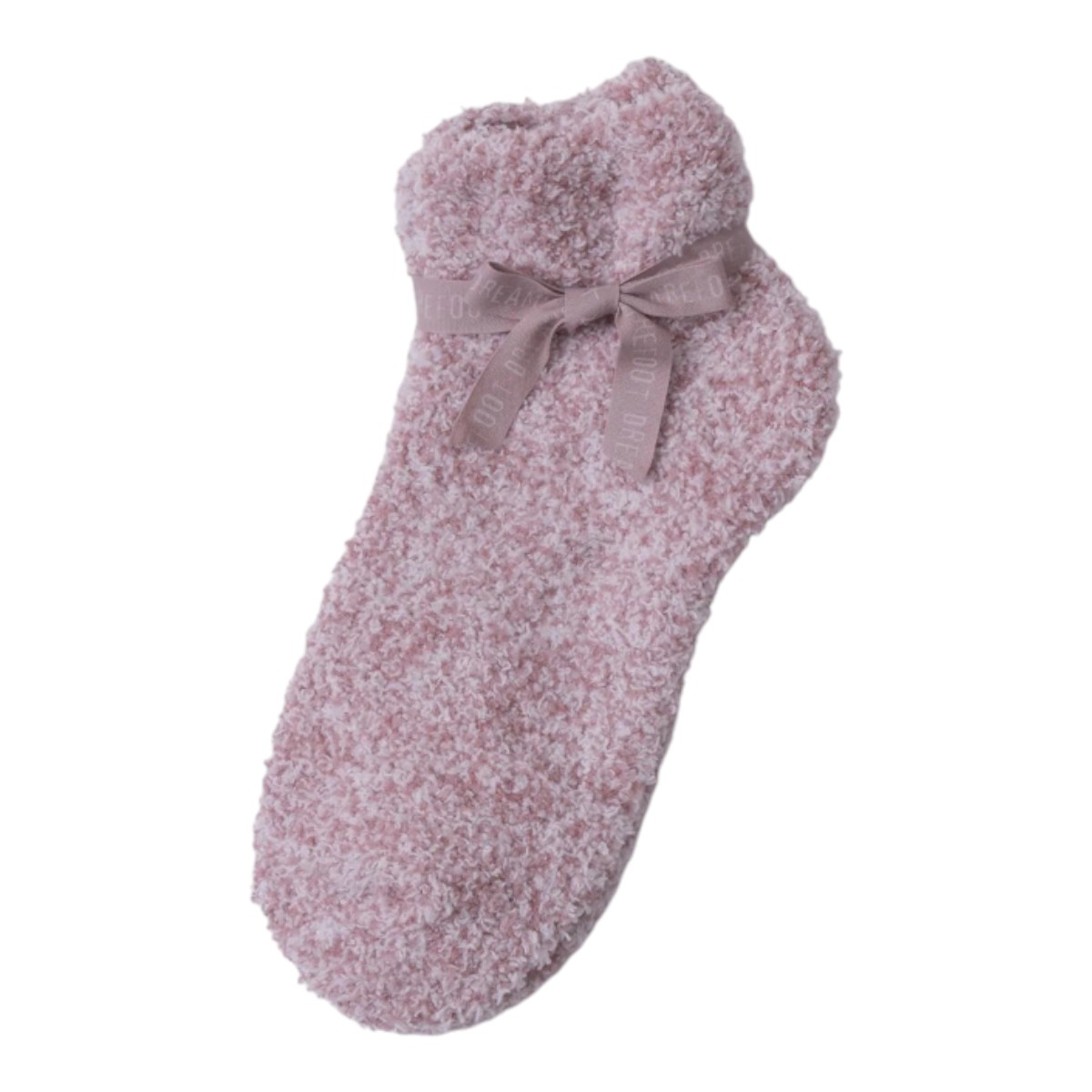 Barefoot Dreams CozyChic Heathered Tennis Socks, Heathered Teaberry