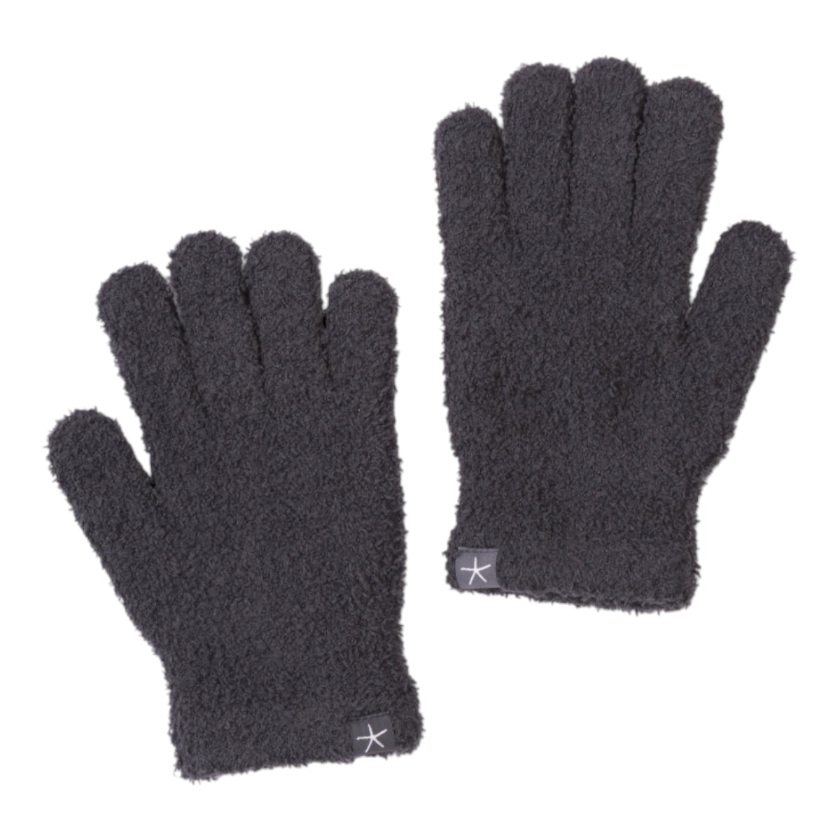 Barefoot Dreams Carbon Color CozyChic Gloves, Large/Extra Large