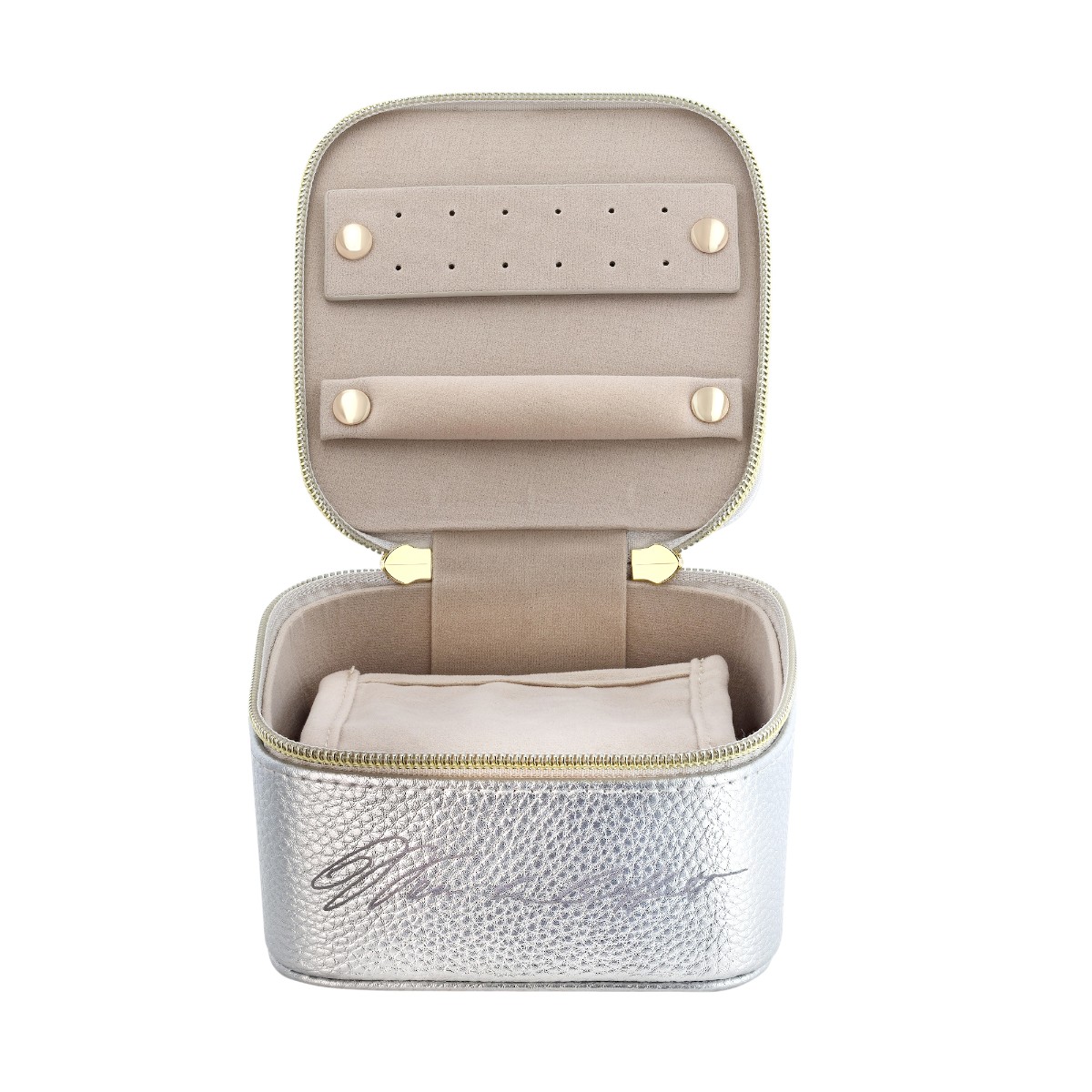 Berkshire Hathaway Travel Jewelry Case in Silver