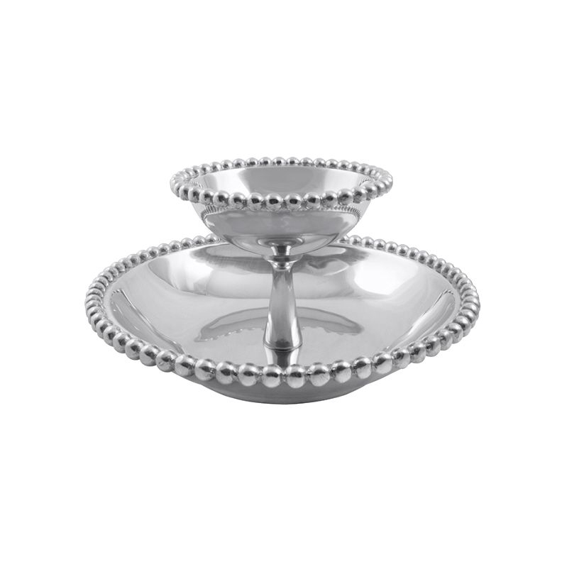 Mariposa Pearled Tiered Chip & Dip