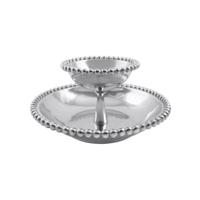 Mariposa Pearled Tiered Chip & Dip