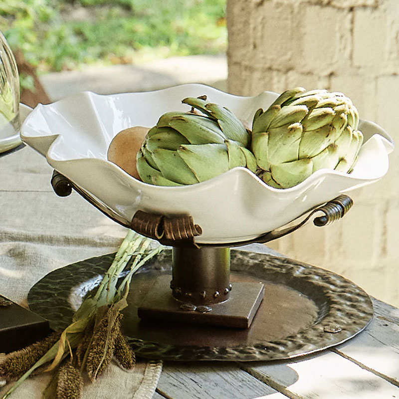 Jan Barboglio Double Hammered Charger Tray