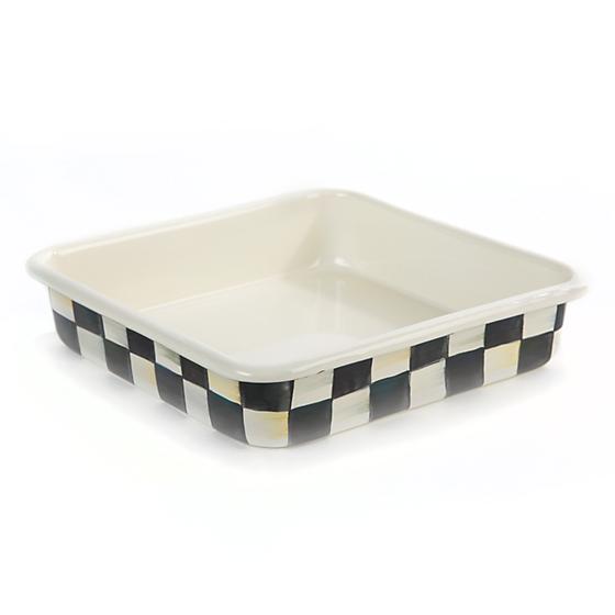 MacKenzie-Childs Courtly Check Enamel Square Baker, 8"