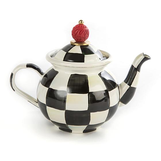 Checkered tea pot cheap