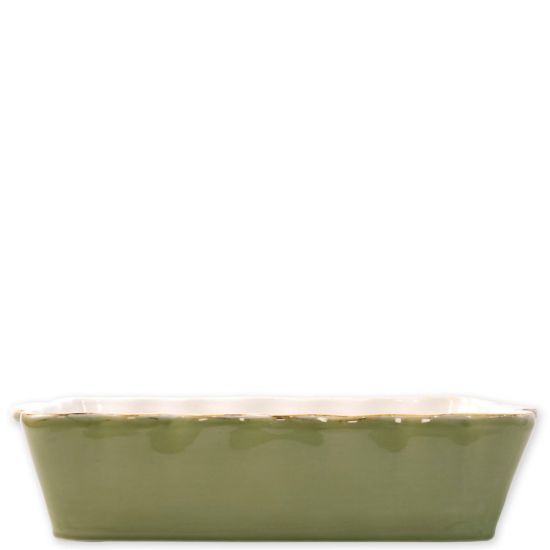 Vietri Italian Bakers Green Large Rectangular Baker