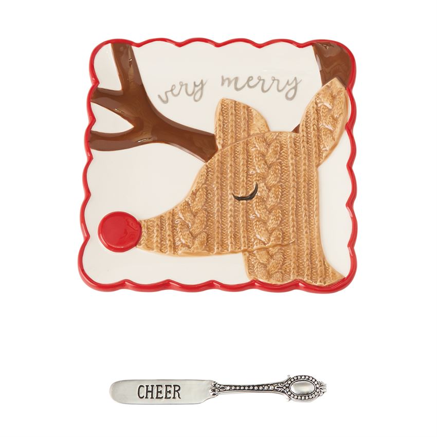 Mud Pie Reindeer Cheese Set 4115019R Borsheims