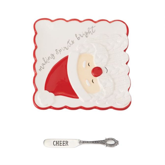 Mud Pie Santa Claus Lane Cheese Set