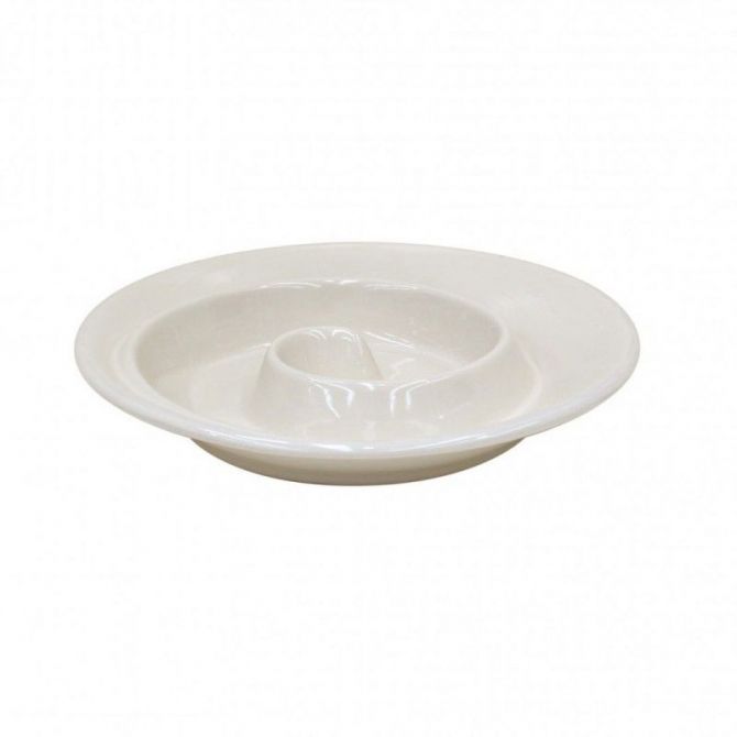 Casafina Ceramic Stoneware 8-Spiral Appetizer Dish - Robin's Egg Blue, Microwave & Dishwasher Safe