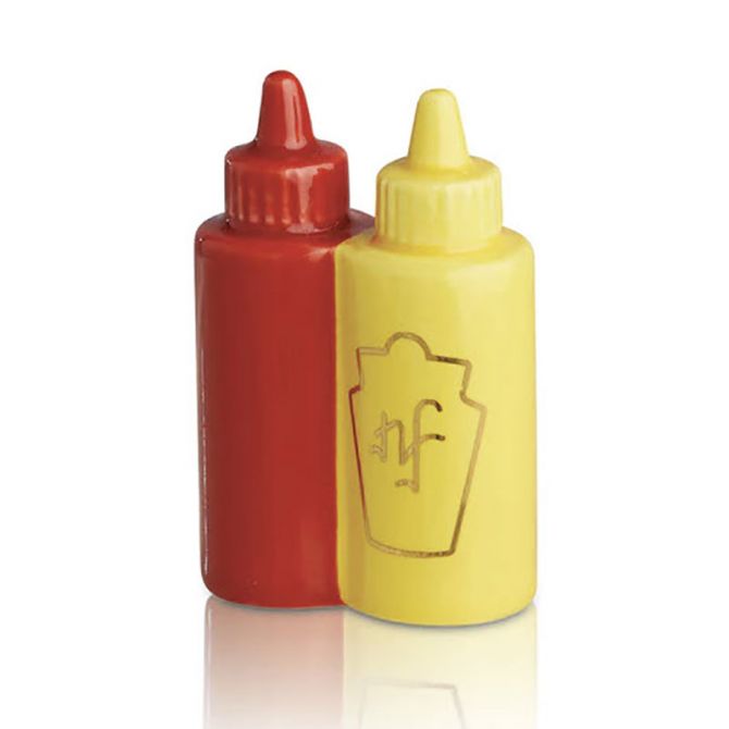 Nora Fleming Main Squeeze Ketchup & Mustard Mini