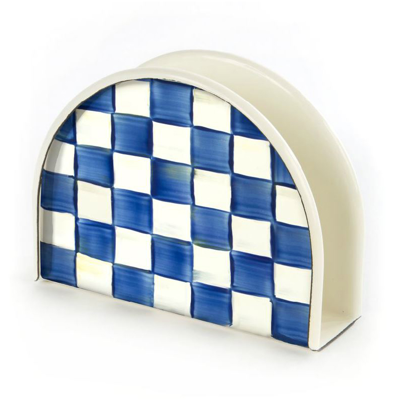 MacKenzie-Childs Royal Check Napkin Holder